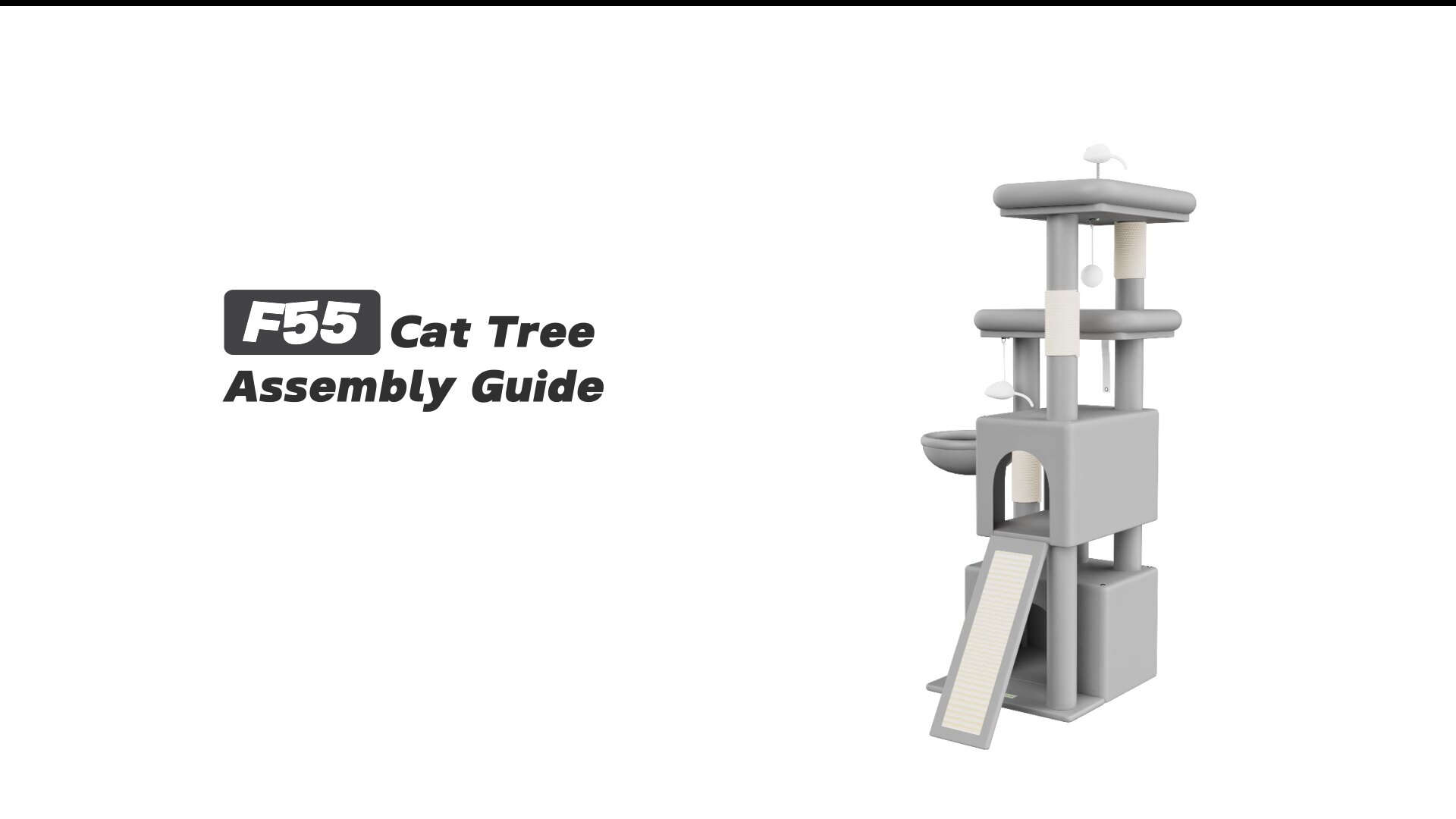 Globlazer F55 Cat Tree Assembly Guide