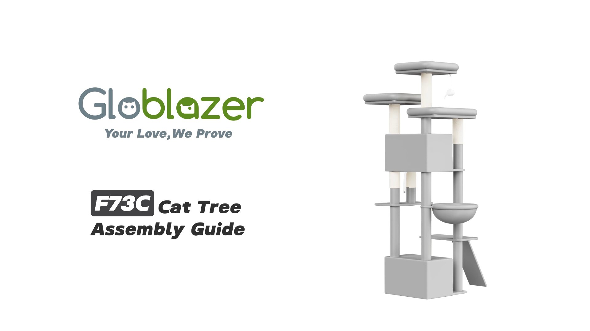 Globlazer F73C Cat Tree Assembly Guide