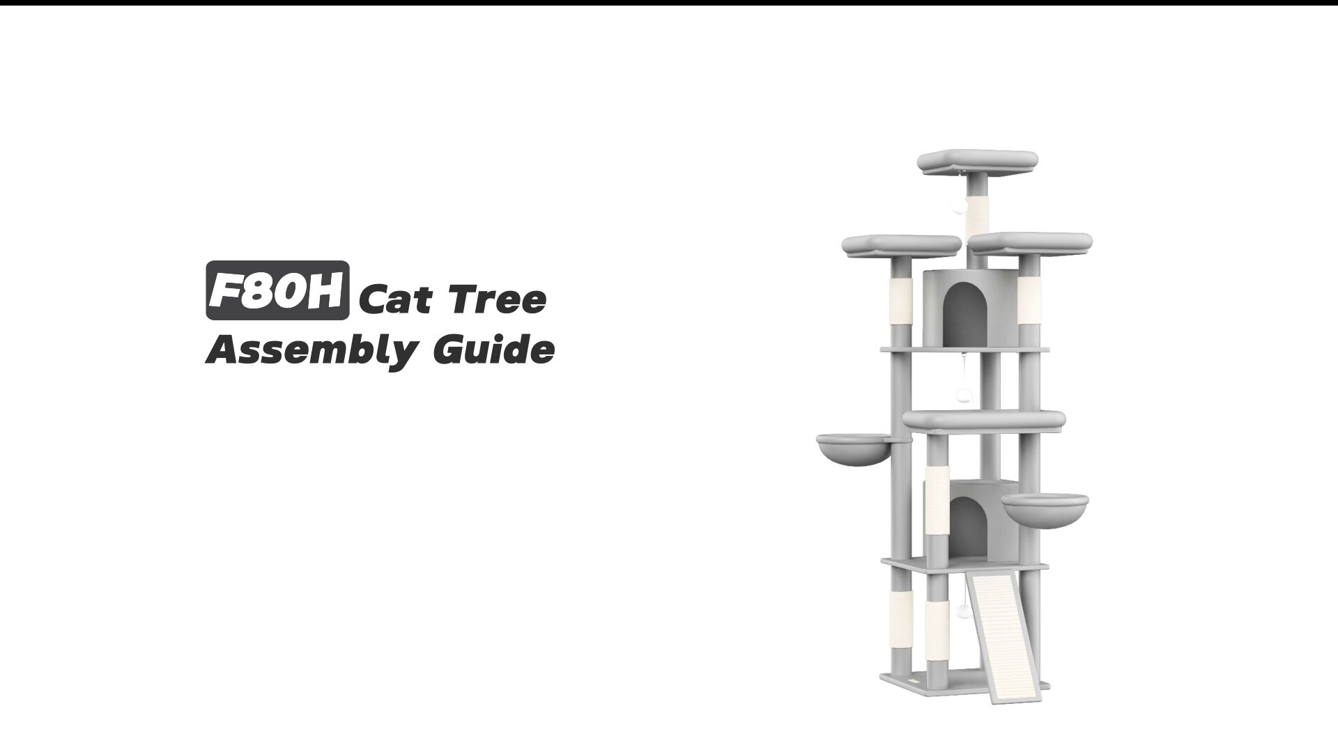 Globlazer F80H Cat Tree Assembly Guide