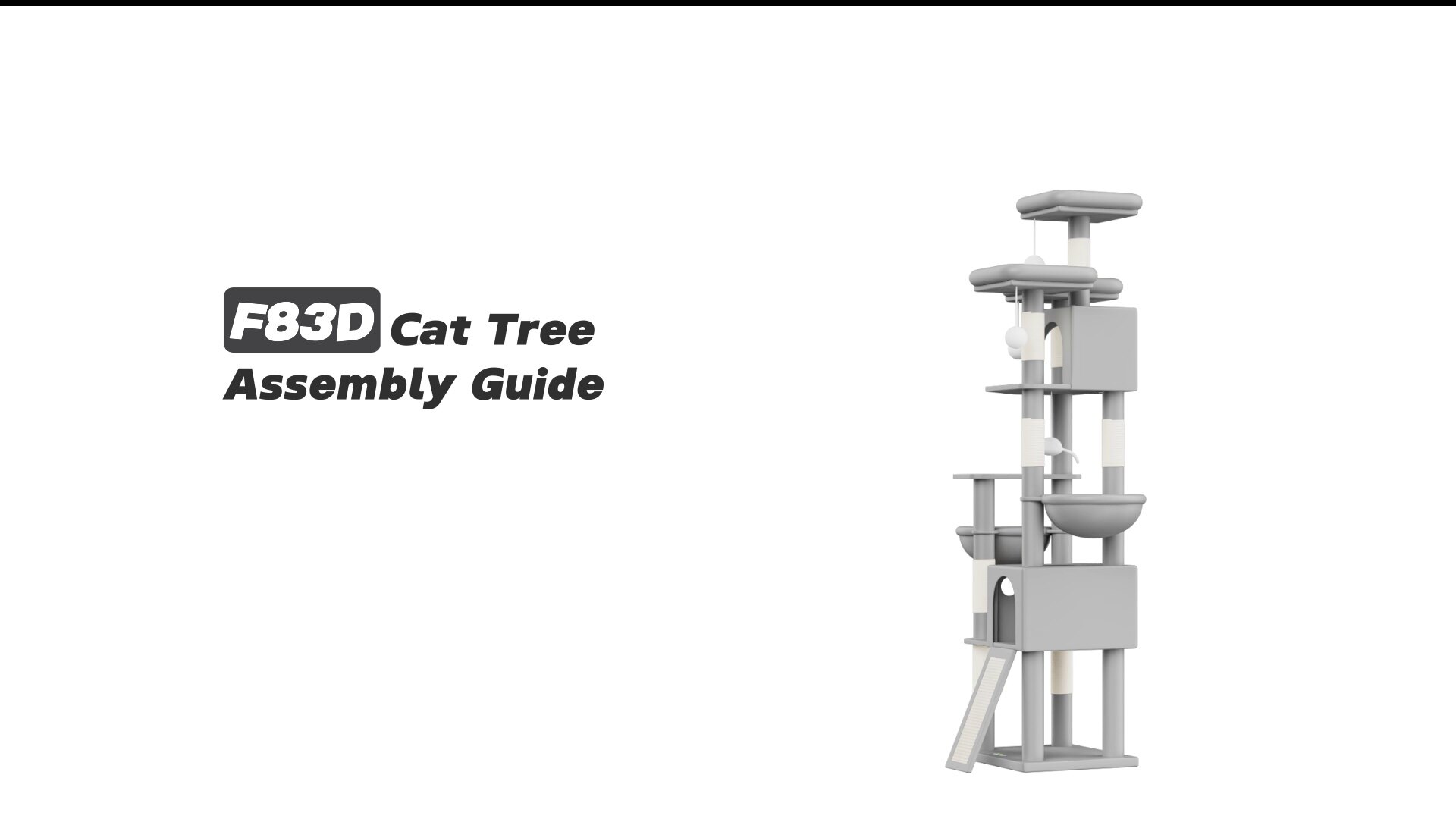 Globlazer F83D Cat Tree Assembly Guide