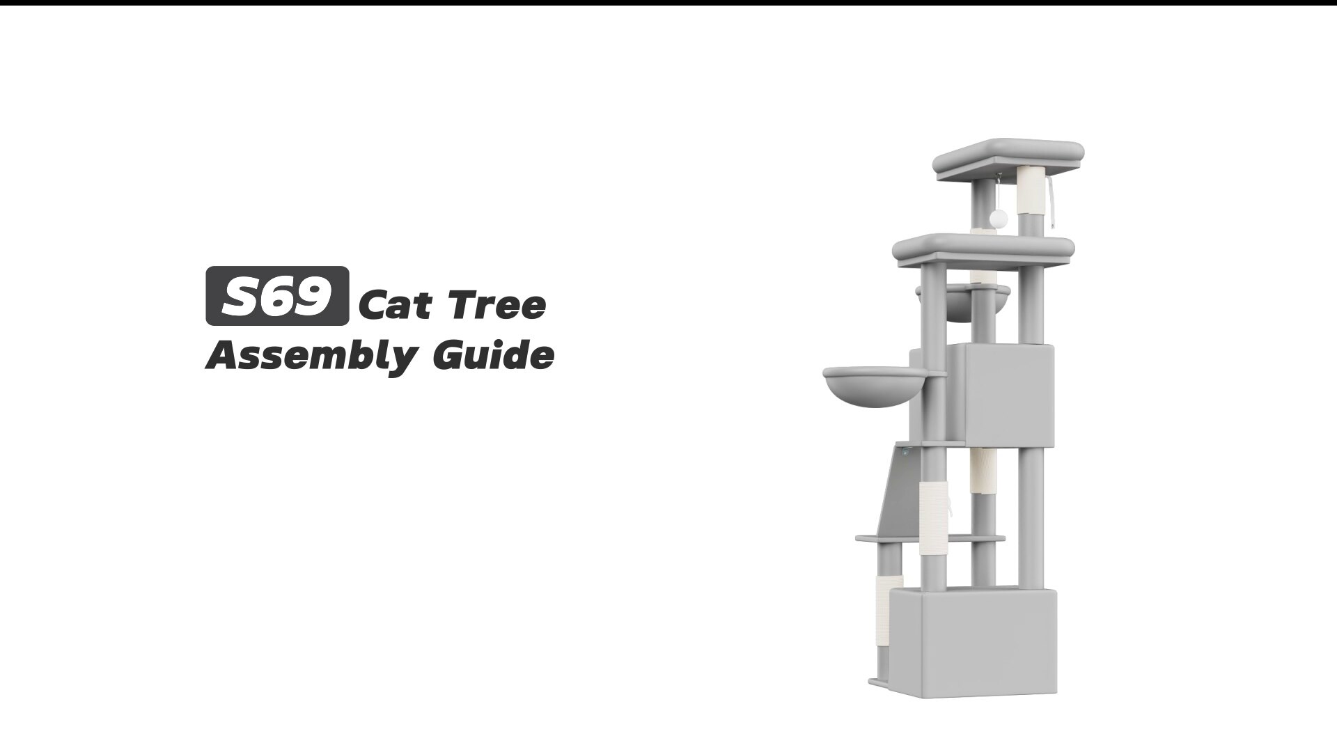 Globlazer S69 Cat Tree Assembly Guide