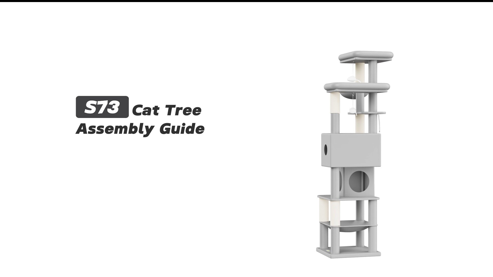 Globlazer S73 Cat Tree Assembly Guide