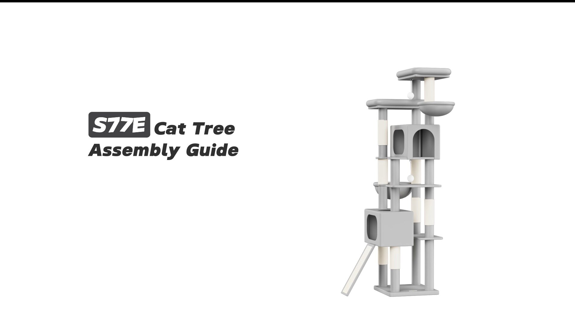Globlazer S77E Cat Tree Assembly Guide