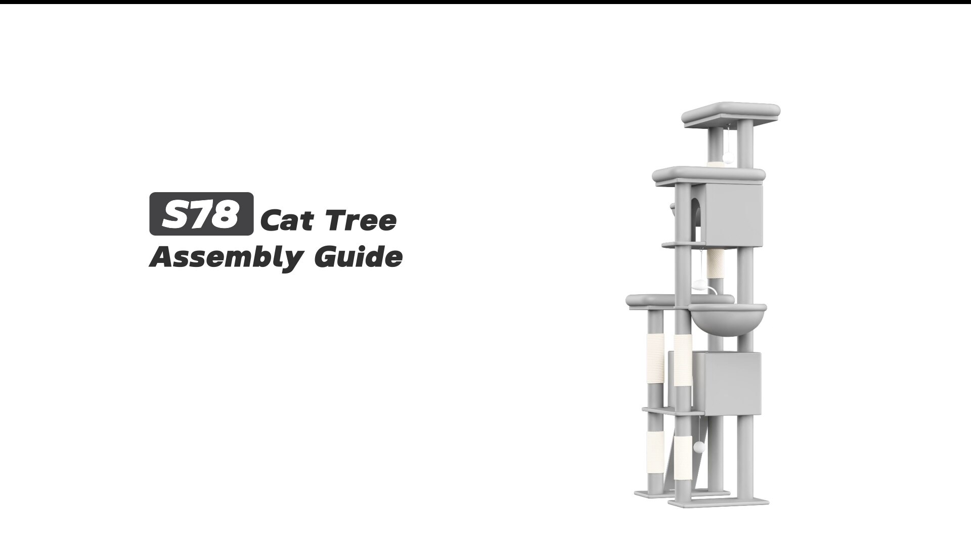 Globlazer S78 Cat Tree Assembly Guide