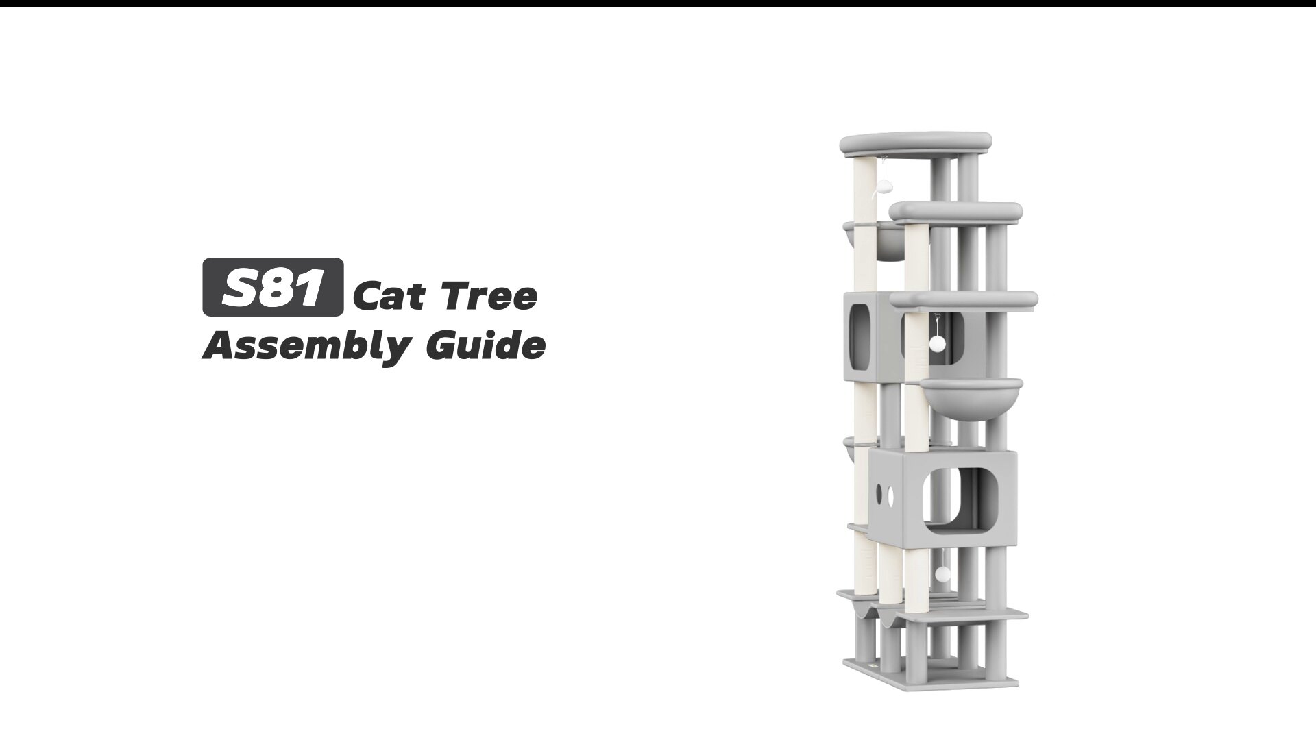 Globlazer S81 Cat Tree Assembly Guide