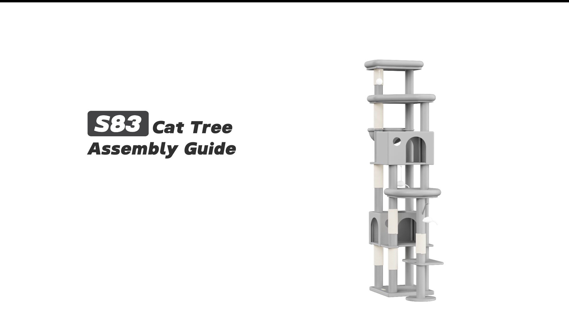 Globlazer S83 Cat Tree Assembly Guide