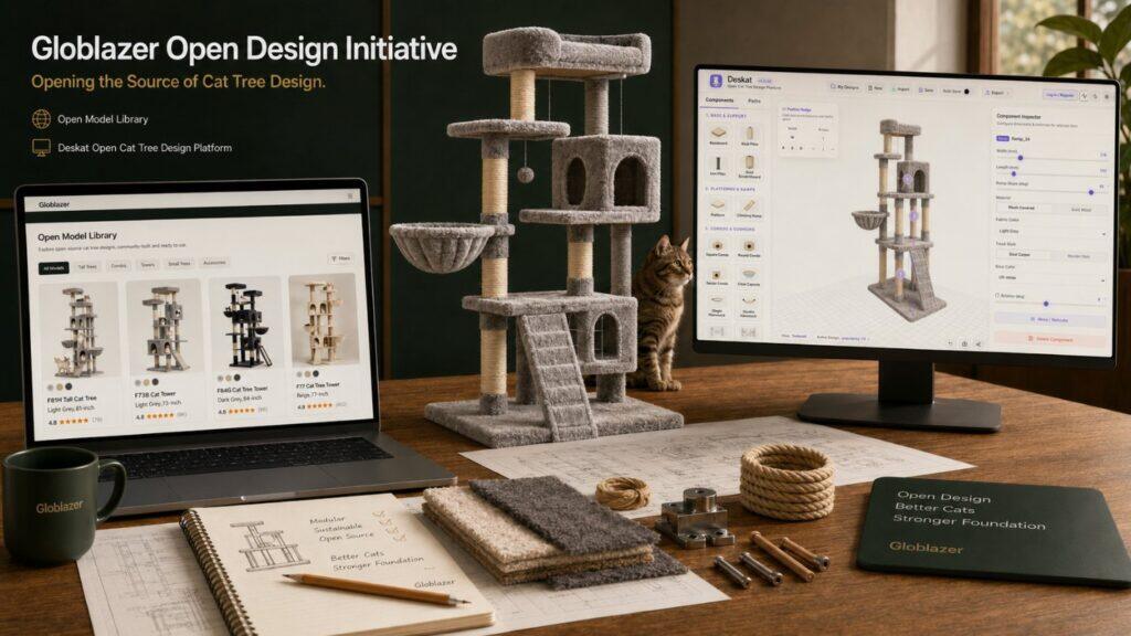 Globlazer Announces Open Design Initiative to Open the Source of Cat Tree Design