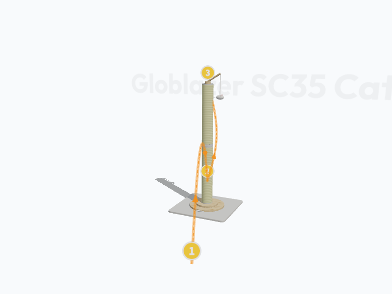 35-inch Scratching Post 3D Model