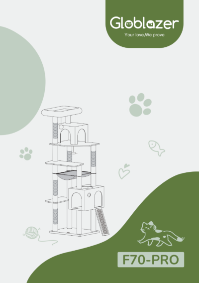 Globlazer F70 Pro Cat Tree Universal Assembly Manual Preview