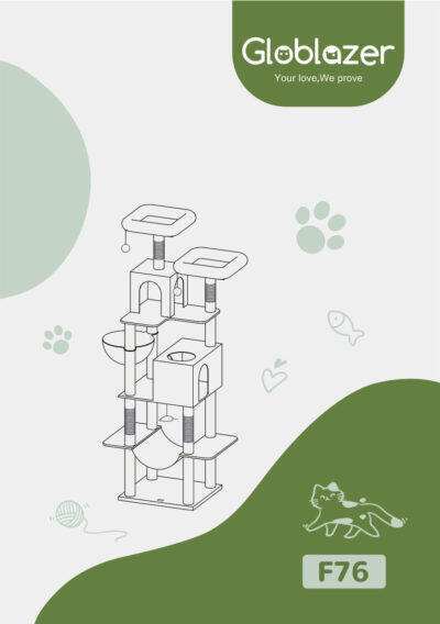 Globlazer F76 Cat Tree Universal Assembly Manual Preview