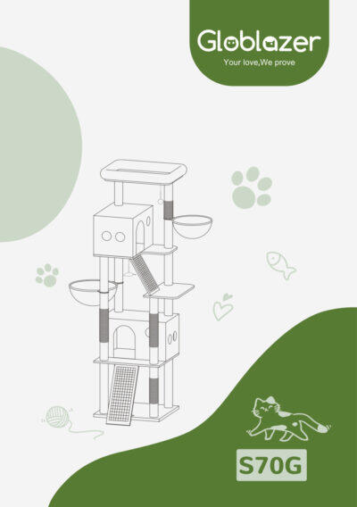 Globlazer S70G Cat Tree Universal Assembly Manual Preview