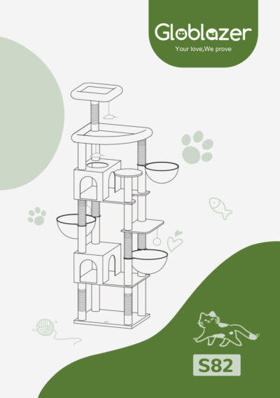 Globlazer S82 Cat Tree Universal Assembly Manual Preview