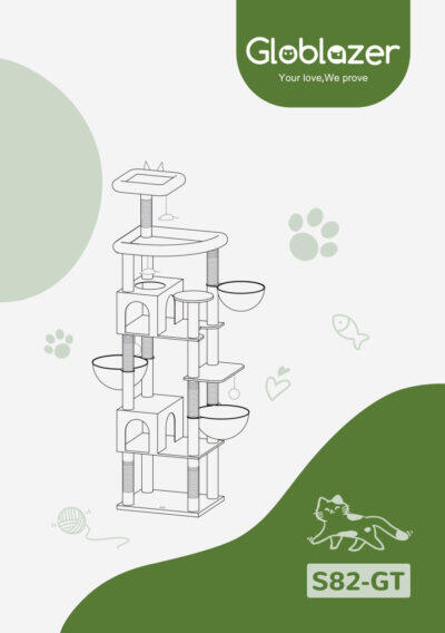 Globlazer S82-GT Cat Tree Assembly Manual Preview