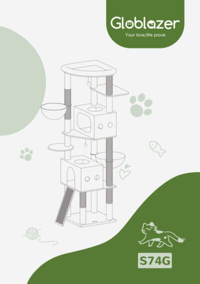Globlazer S74G Cat Tree Universal Assembly Manual Preview