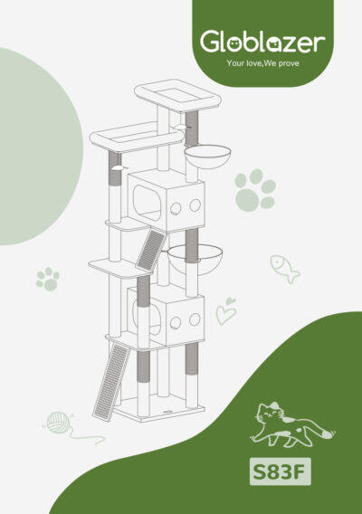 Globlazer S83F Cat Tree Universal Assembly Manual Preview