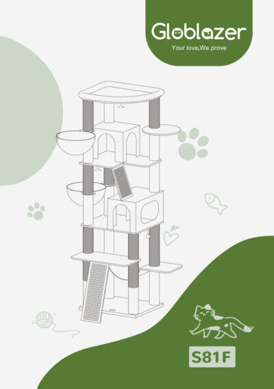 Globlazer S81F Cat Tree Universal Assembly Manual Preview