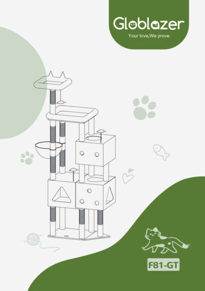 Globlazer F81-GT Cat Tree Assembly Manual Preview