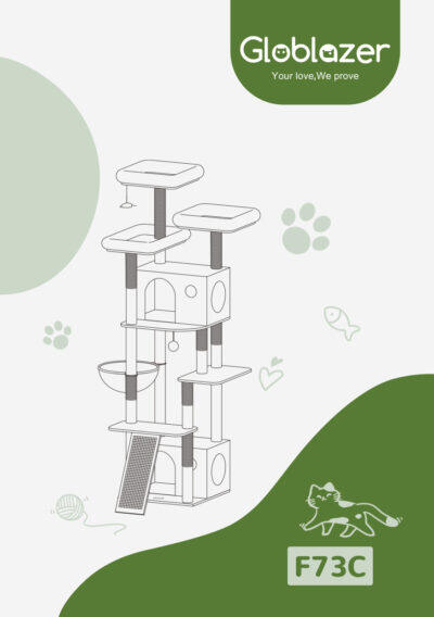 Globlazer F73C Cat Tree Universal Assembly Manual Preview