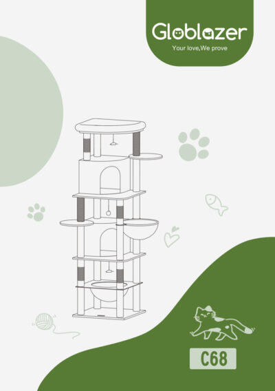 Globlazer C68 Cat Tree Universal Assembly Manual Preview