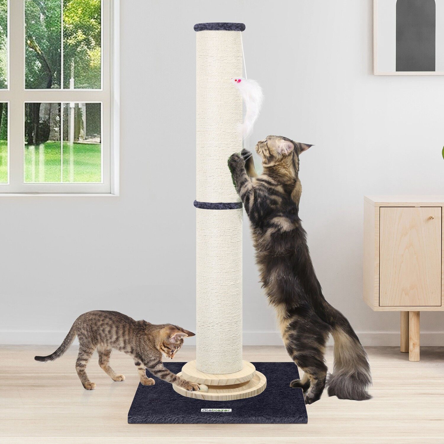 SC35 猫の爪とぎボード (ダークグレー, 約 85 cm)