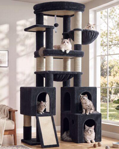 S72G Cat Tower (Dark Grey,72-inch)