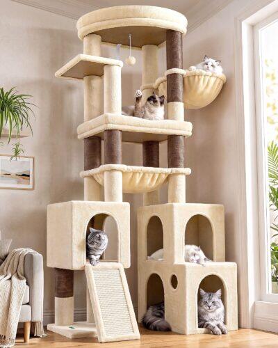 S72G Cat Tower (Beige,72-inch)