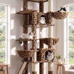 S78G Tall Cat Tree (Leopard Print, 78-inch)