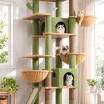 S78G Tall Cat Tree (Cactus Green, 78-inch)