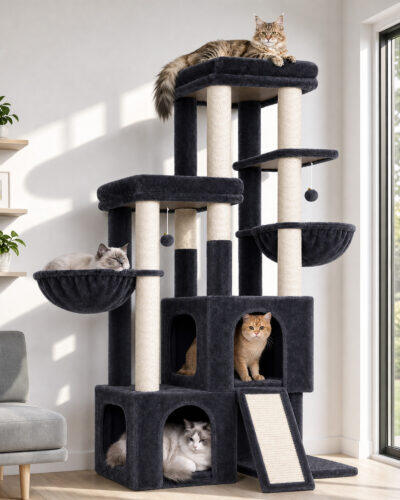 S62 Cat Tower (Dark Grey, 62-inch)
