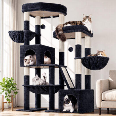 S59 Cat Tower (Dark Grey, 59-inch)