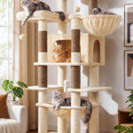 Globlazer XL Giant Cat Tree for Indoor Large Cats, 61in, F61B, Beige