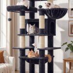 Globlazer XL Giant Cat Tree for Indoor Large Cats, 61in, F61B, Dark Grey