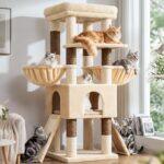 Globlazer Maine Coon Cat Tree Symmetrical Aesthetic, 54in, Z54, Beige