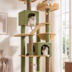 Globlazer Cat Tree, Cactus Tower with 2 Condos for Large Cats 20+ lbs, F74D