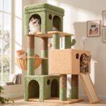 Globlazer Cactus Cat Tree with 3 Condos & Sisal Posts for Indoor Cats, F52B