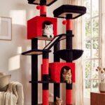 Globlazer Cat Tree, Gothic Tower with 2 Condos for Large Cats 20+ lbs, F74D