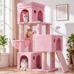 Globlazer Cat Tree with 3 Condos & 4 Scratching Posts for Indoor Cats, F52B