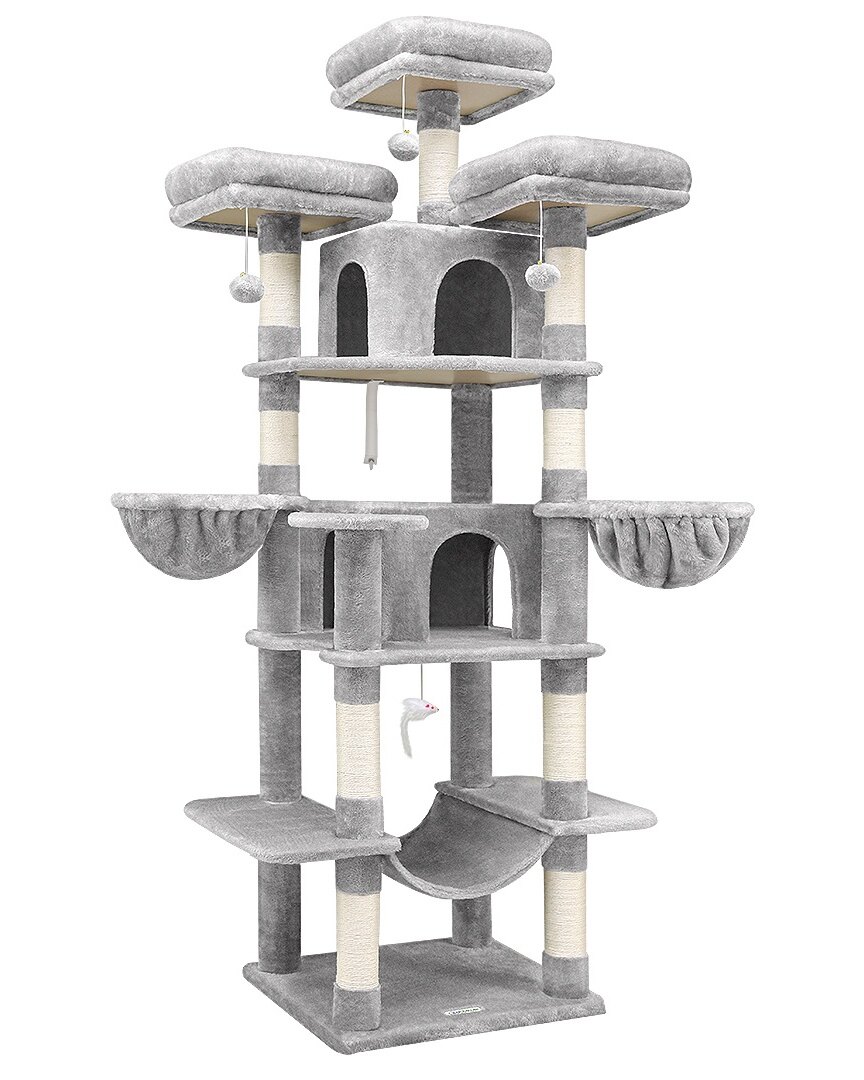 F80 Big Cat Tree(Light Gray,80-inch) - Cat Trees & Towers - Globlazer
