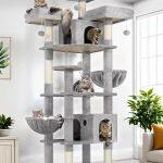 F82 Tall Cat Tower(Light Grey,82-inch)