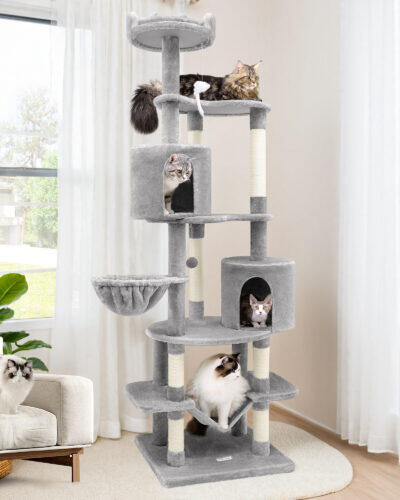 C81 Max Tall Cat Tower(Light Gray,81-inch)