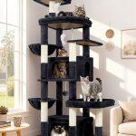 S75 Cat Tree Tower(Dark Grey,75-inch)