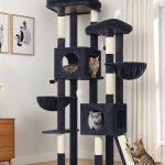 S72E Cat Tree For Large Cats(Dark Grey,72-inch)