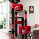 F70 Pro Cat Tree(Gothic Red Black,70-inch)