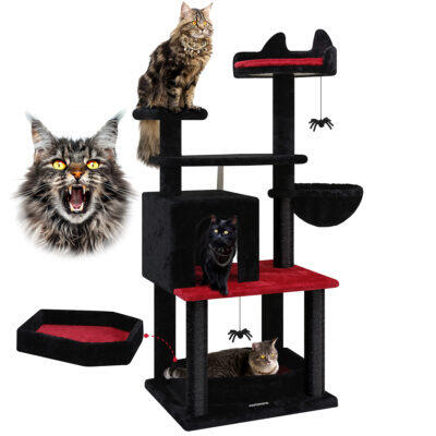 F52 Cat Condos(Gothic Red Black,52-inch)