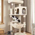 F53 Big Cat Tree(Beige,53-inch)