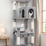 F53 Cat Tree(Light Grey,53-inch)