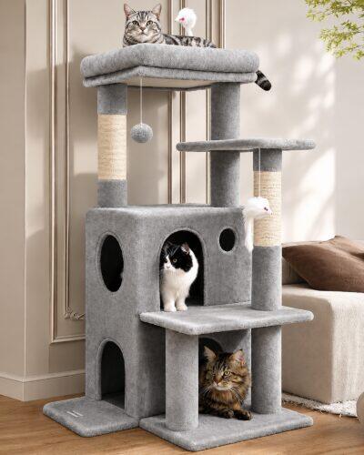 FC50 Adult Cat Tree (Light Gray, 50-inch)