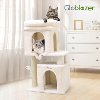 F31 Small Cat Tree(Beige,31-inch)