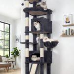 F84B Cat Tree Tower(Dark Grey,84-inch)