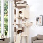 F84B Cat Tree Tower(Beige,84-inch)